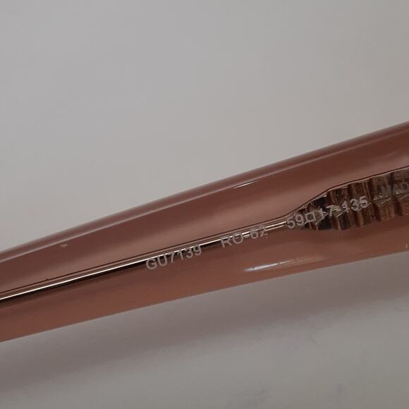 Guess Y2K Rhinestone Rose Sunglasses UV Protection Pink Brown Cat Eye GU7139 - Picture 8 of 9